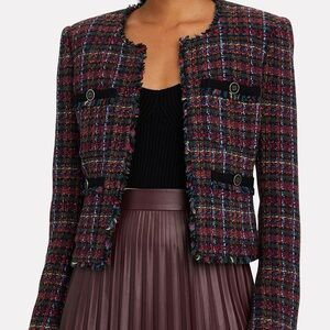 Veronica Beard Nerva Multicolor Tweed Blazer